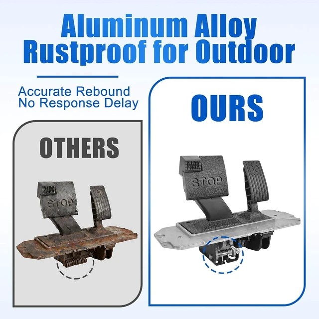Alt view image 6 of 7 - Golf Cart Accelerator Pedal Assembly Fits Club Car Precedent 2009-Up