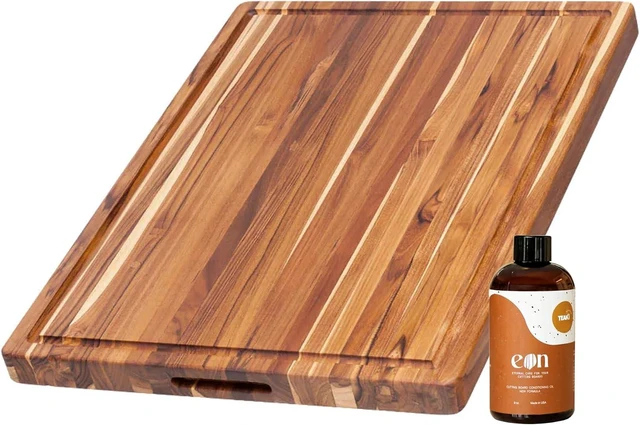 Main image of Large Carving Board with Juice Groove & Conditioning Oil Set