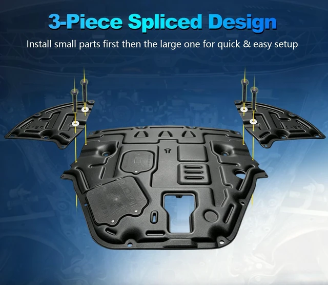 Alt view image 7 of 7 - Engine Splash Shield Kit for KIA K5 2021-2026 with Screw and Instruction