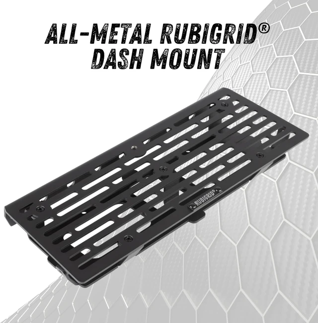 Alt view image 6 of 7 - RubiGrid Metal Dash Mount Phone Holder Multi-Device Mount Compatible with 2023+ Ford Super Duty (Spring-Loaded)