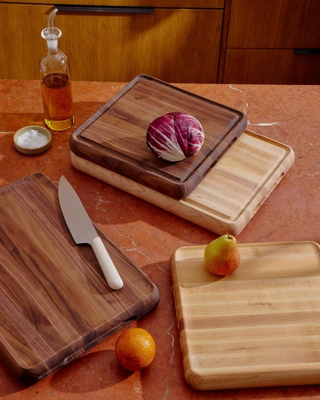 Alt view image 7 of 7 - 3-Piece Prep and Serve Butcher Block Set
