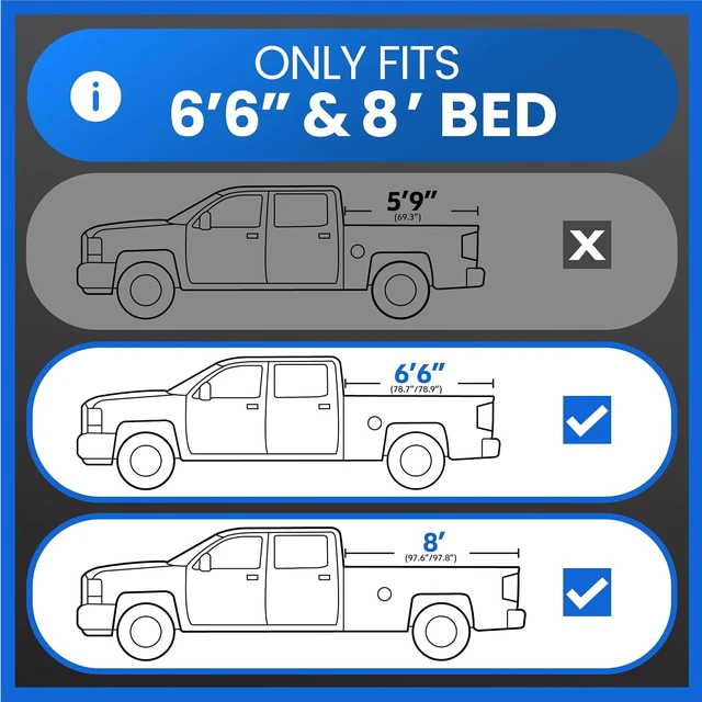 Alt view image 2 of 7 - Fender Flare Compatible with 2007-2013 Chevy Silverado 1500 2500 3500HD (Not Fit 07 Classic) 6.5' & 8' Bed, Fine-Textured Black Paintable Factory Style 4pc