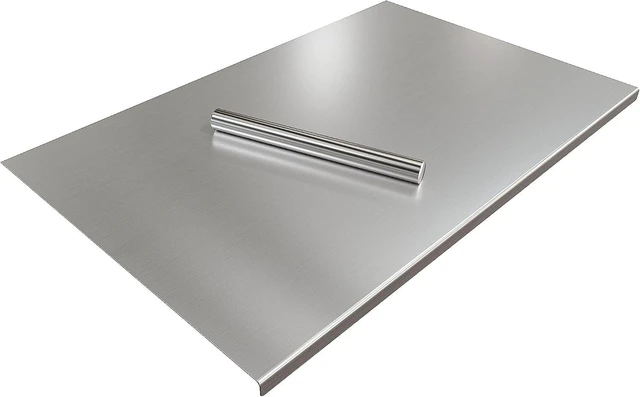 Main image of Large Cutting Board 35.4" L X 22.8" W Stainless Steel Cutting Board with Lip Kneading Board Metal Baking Board Non Stick Board with Rolling Pin for Meat Fruits Vegetables Bread and Baking