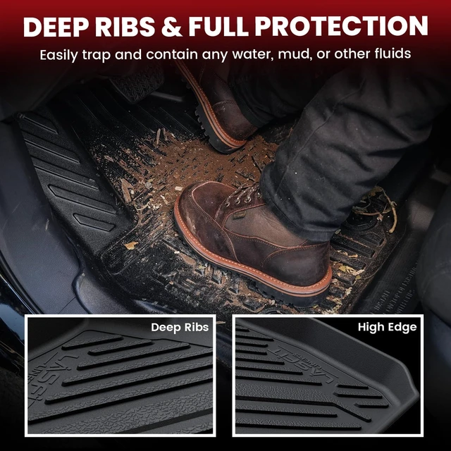 Alt view image 4 of 7 - All Weather Floor Mats for Honda Civic 2025-2026Hybrid