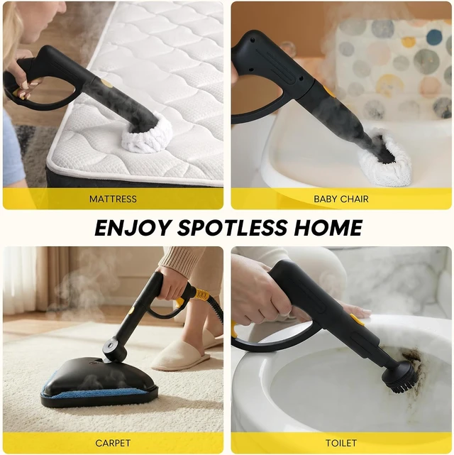 Alt view image 4 of 7 - 22-in-1 275°F Heavy-Duty Steam Cleaner for Home for Bathroom Kitchen Floor