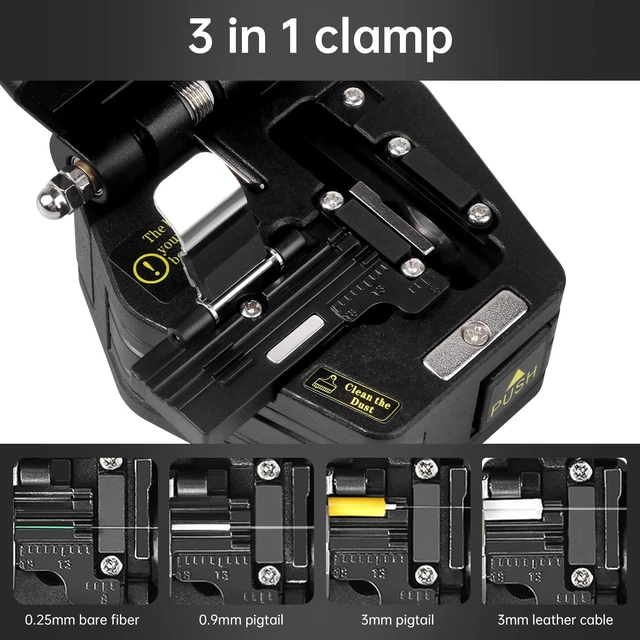 Alt view image 3 of 7 - Fiber Termination Kit, Optical Power Meter, Cleaver 6C, FTTH Fiber Optic Tool Kit for CATV Engineering
