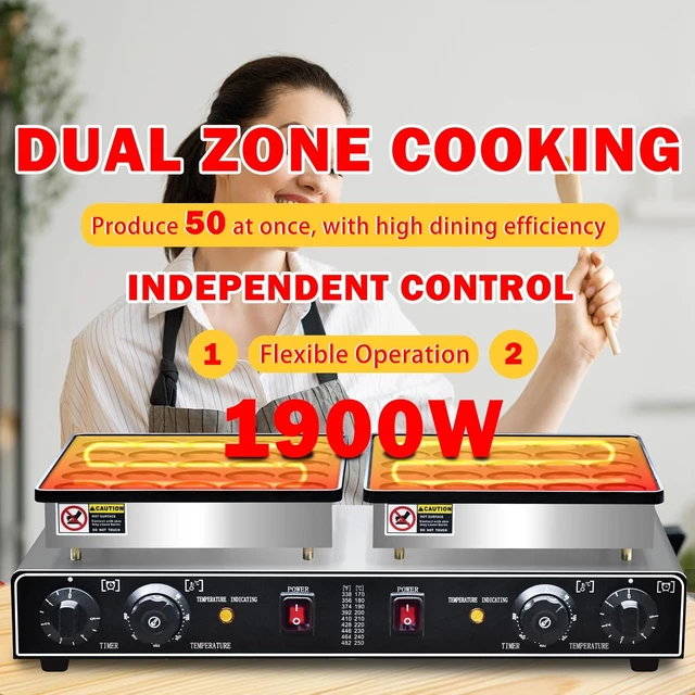 Alt view image 3 of 7 - 1900W Electric Mini Pancake Maker, 50PCS Commercial Mini Dutch Pancake Maker,1.8 Inches Dutch Poffertjes Grill,Non stick,Non stick,For Home Kitchen Restaurant Snack Dessert.