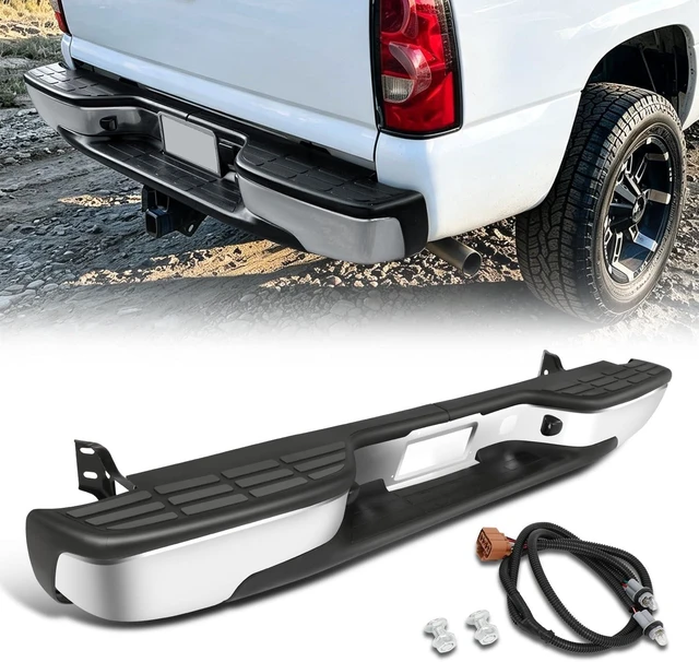 Main image of Rear Step Bumper Fit 99-06 Chevy Silverado GMC Sierra 1500 2500