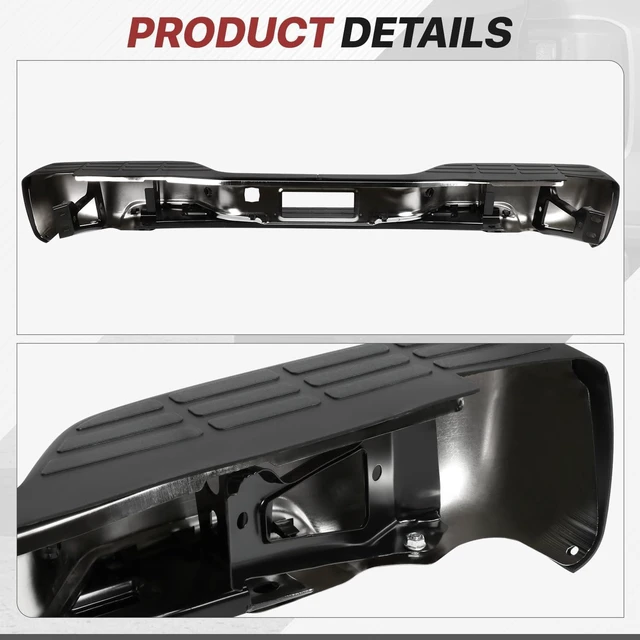 Alt view image 5 of 6 - Rear Step Bumper Fit 99-06 Chevy Silverado GMC Sierra 1500 2500