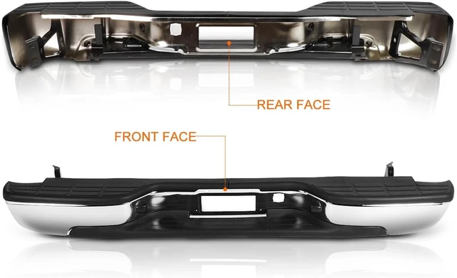 Alt view image 4 of 7 - Chrome Rear Step Bumper for 99-06 Silverado Sierra 1500 2500