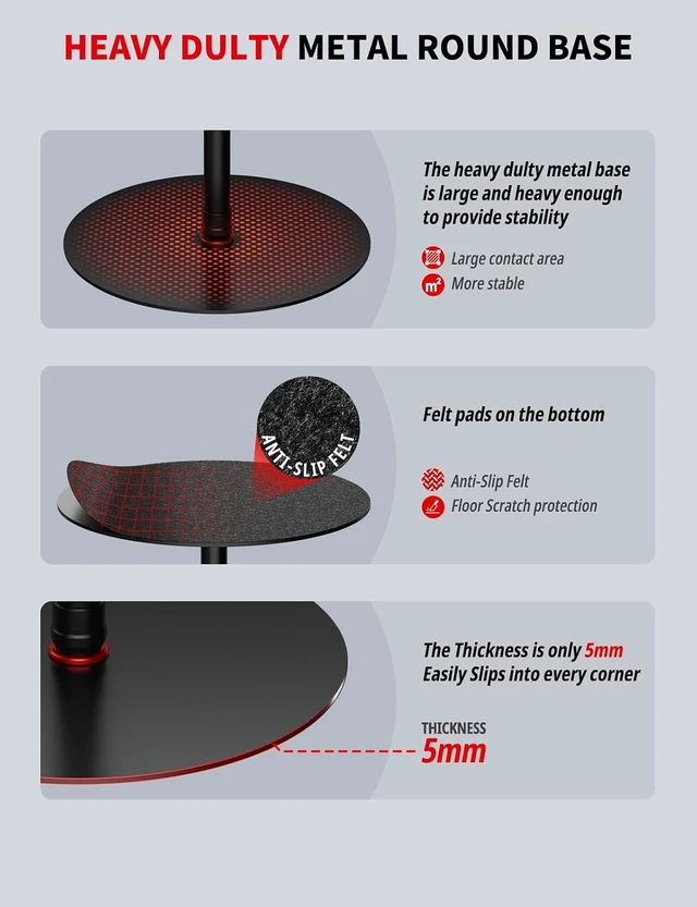 Alt view image 7 of 7 - A400 Round Base Monopod Light Stand 79" Aluminum