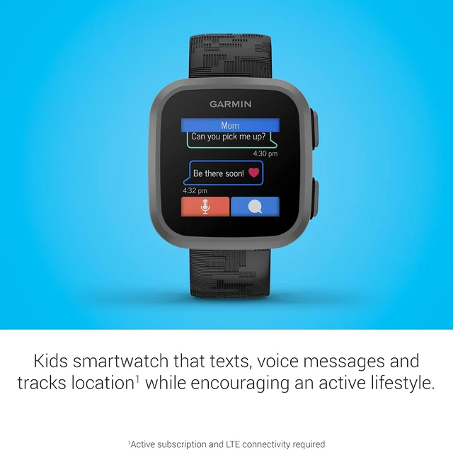 Alt view image 3 of 6 - Bounce, Kids Smartwatch, Two-Way Text and Voice Messaging, Location Tracking, Black Camo