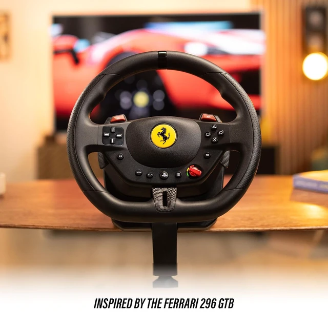 Alt view image 2 of 7 - T98 Ferrari 296 GTB - Racing Wheel and Pedal Set - PS5 & PC