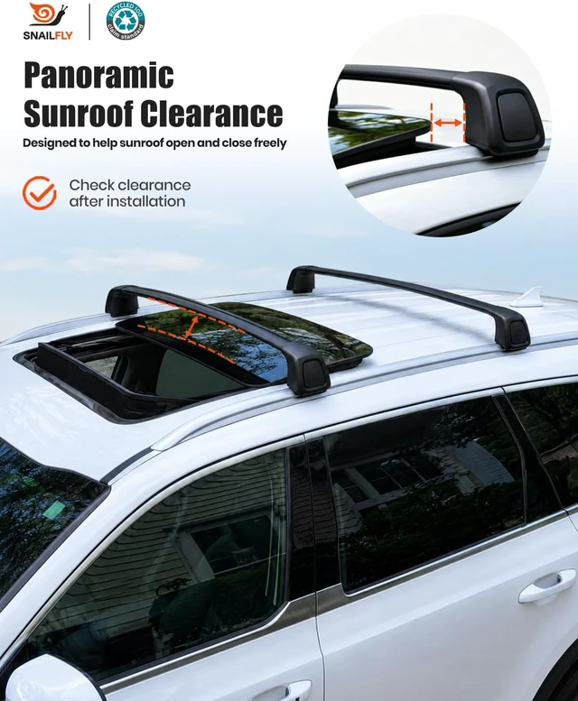 Alt view image 3 of 7 - Aluminum Roof Rack Cross Bars Fit for 2022-2026 Hyundai Tucson NX4
