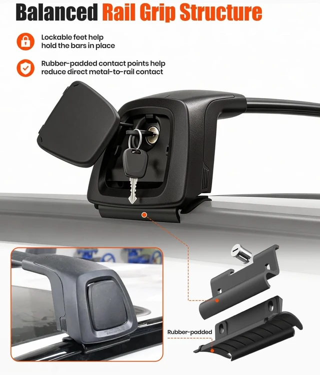 Alt view image 5 of 7 - Aluminum Roof Rack Cross Bars Fit for 2022-2026 Hyundai Tucson NX4