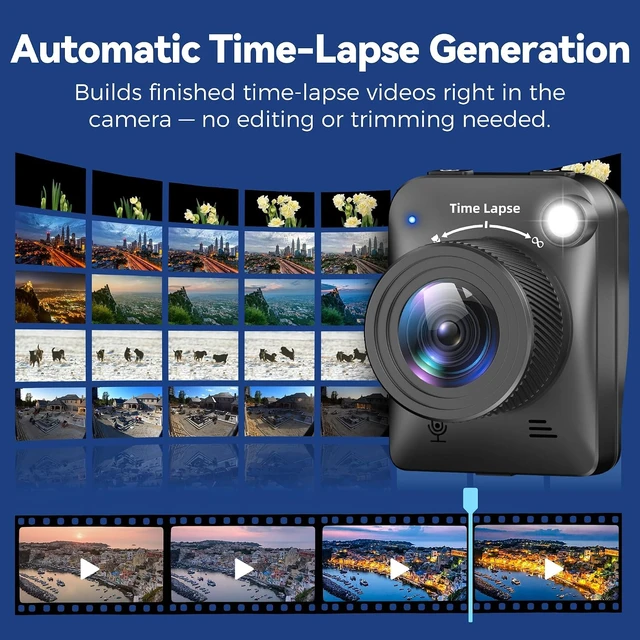 Alt view image 3 of 7 - Time Lapse Camera, 4K FHD Timelapse Camera Outdoor, Waterproof Level IP66, for Record Outdoor Construction, Weather, Plant, 6 Month Battery Life, 32 GB TF Card Included