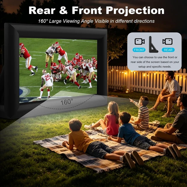 Alt view image 2 of 7 - 20 feet Inflatable Projector Movie Screen Huge Projection Screen