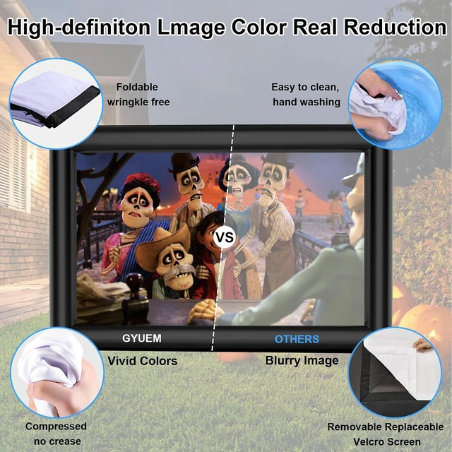 Alt view image 7 of 7 - 20 feet Inflatable Projector Movie Screen Huge Projection Screen