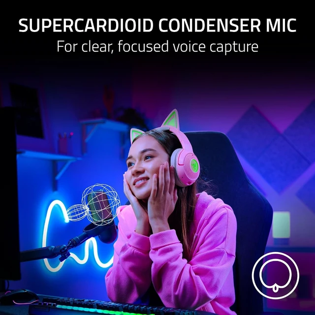 Alt view image 4 of 7 - Seiren V3 Chroma 32Bit DSP, USB-C Microphone for PC & Mac, Black