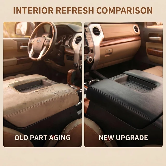 Alt view image 3 of 6 - Center Console Armrest Lid Compatible with Toyota Tundra 2014-2021