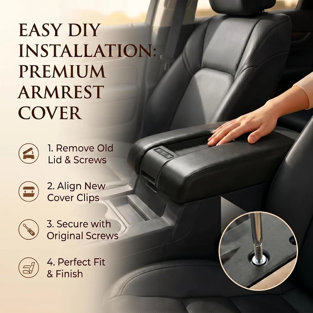 Alt view image 6 of 6 - Center Console Armrest Lid Compatible with Toyota Tundra 2014-2021