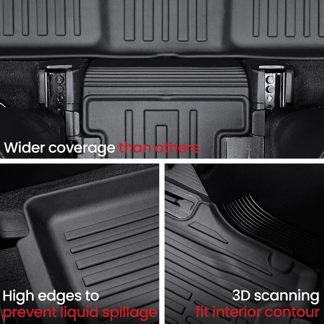 Alt view image 4 of 7 - Floor Mats for Kia Telluride 2020-2025, with Cargo Mat