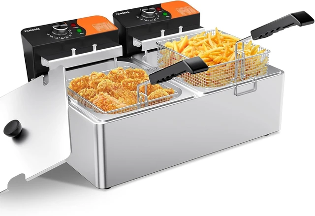 Main image of Commercial Deep Fryer, 3400W Electric Countertop Fryer with Baskets