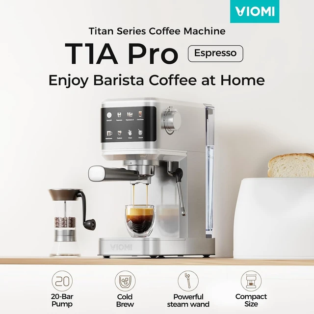 Alt view image 2 of 7 - T1A PRO Espresso Machine with Milk Frother, Instant Cold Brew Maker