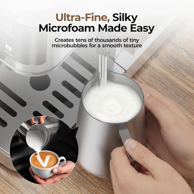 Alt view image 5 of 7 - T1A PRO Espresso Machine with Milk Frother, Instant Cold Brew Maker
