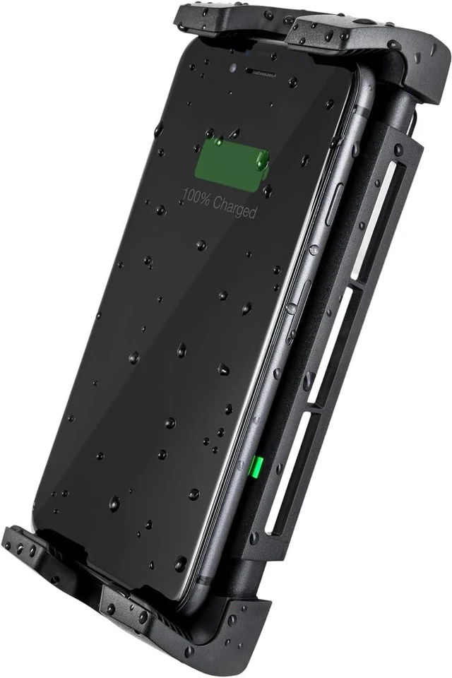 Main image of Active 15W Waterproof Wireless Charger Mount, IPX6 Rated, 12/24V Qi Fast Charging Phone Holder for Boats, RVs & ATVs, One-Hand Docking, Secure Grip, Universal Compatibility