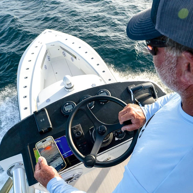 Alt view image 7 of 7 - Active 15W Waterproof Wireless Charger Mount, IPX6 Rated, 12/24V Qi Fast Charging Phone Holder for Boats, RVs & ATVs, One-Hand Docking, Secure Grip, Universal Compatibility