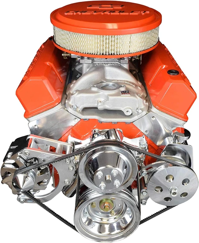 Alt view image 3 of 7 - SBC Alternator/Power Steering Pump Accessory Drive Bracket Kit for Double Hump Heads 305 327 350 383 5.0L 5.7L V8 Designed & Manufactured in the USA 551576