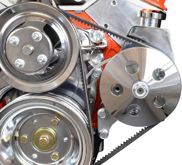 Alt view image 7 of 7 - SBC Alternator/Power Steering Pump Accessory Drive Bracket Kit for Double Hump Heads 305 327 350 383 5.0L 5.7L V8 Designed & Manufactured in the USA 551576