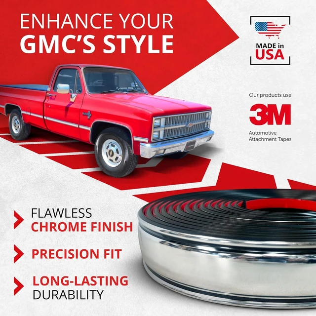 Alt view image 2 of 7 - Replacement SB - Square Body Side Molding for Chevy