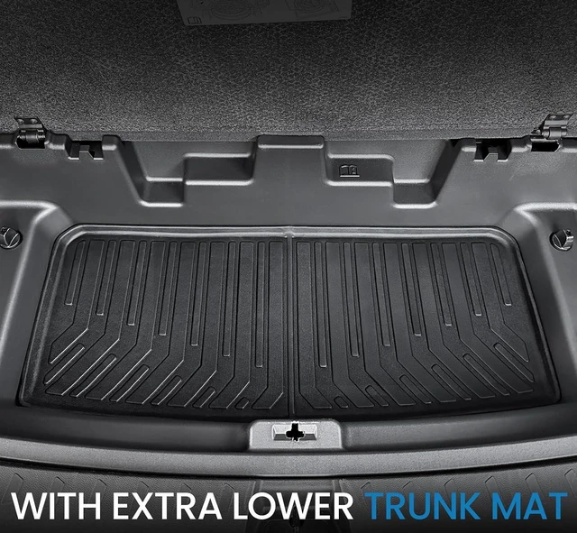 Alt view image 6 of 6 - Floor Mats for Chevy Traverse 2018-2023 7 Seats w/Captain Chair