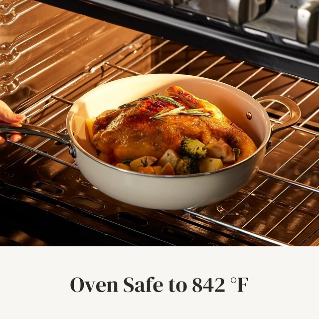 Alt view image 4 of 7 - 14 Pcs Ceramic Nonstick Cookware Set, Pots and Pans Set, Non Toxic