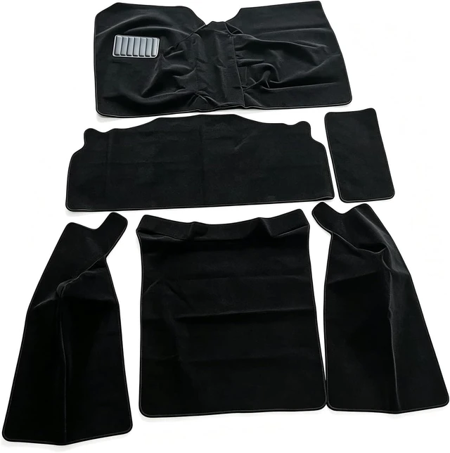 Alt view image 5 of 5 - Full Set Black Carpet Kit Floor Mat 6PCS for Jeep Wrangler YJ 1987-1995