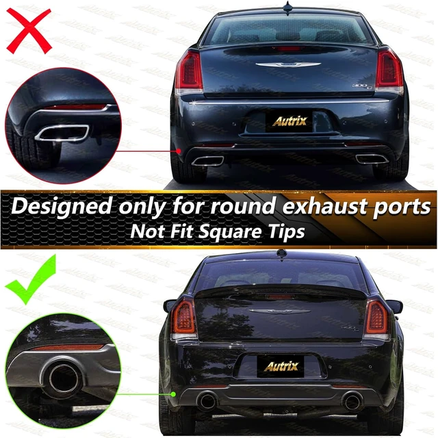Alt view image 2 of 7 - Rear Bumper Diffuser Compatible with 2015-2023 Chrysler 300