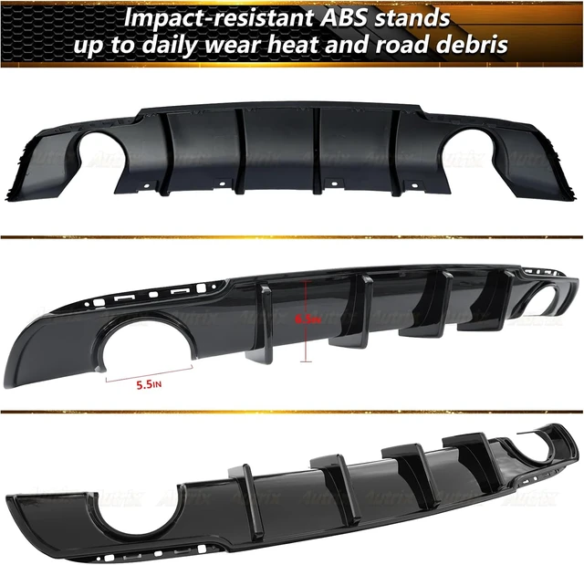 Alt view image 6 of 7 - Rear Bumper Diffuser Compatible with 2015-2023 Chrysler 300