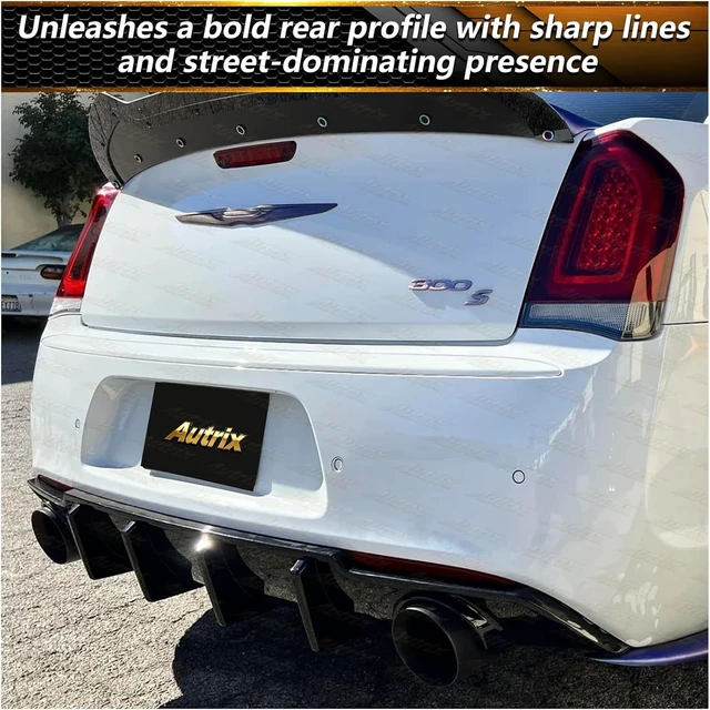 Alt view image 7 of 7 - Rear Bumper Diffuser Compatible with 2015-2023 Chrysler 300