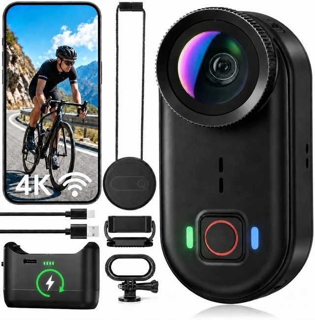Main image of 4K Waterproof Mini Action Camera, 64GB WiFi POV Video Wearable Body Camera