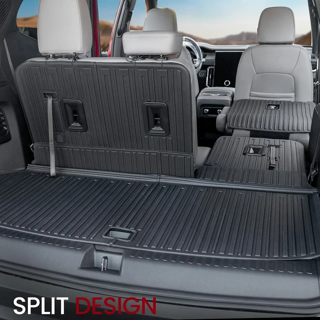 Alt view image 7 of 7 - Floor Mats for Chevy Traverse & GMC Acadia 2024-2026 2027 7 Seats