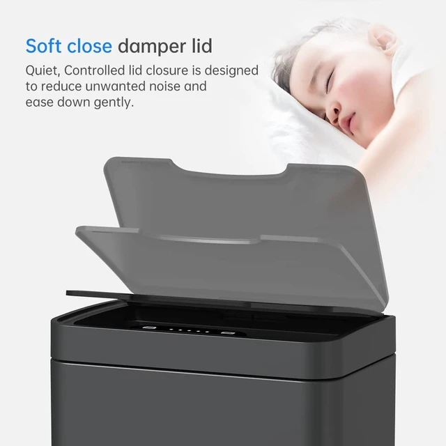 Alt view image 5 of 7 - 15 Gallon Touchless Motion Sensor Trash Can
