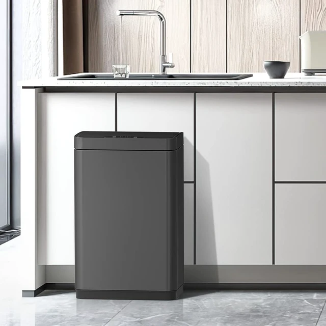 Alt view image 7 of 7 - 15 Gallon Touchless Motion Sensor Trash Can