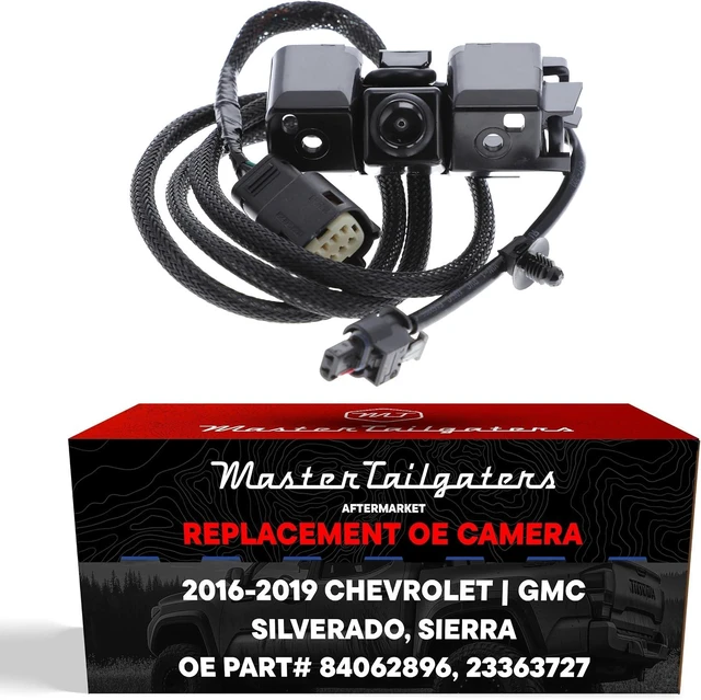 Main image of Replacement for Chevrolet Silverado/GMC Sierra 1500, 2500, 3500 W/Remote Tailgate (2016-2019) Backup Camera OE Part # 84062896, 23363727