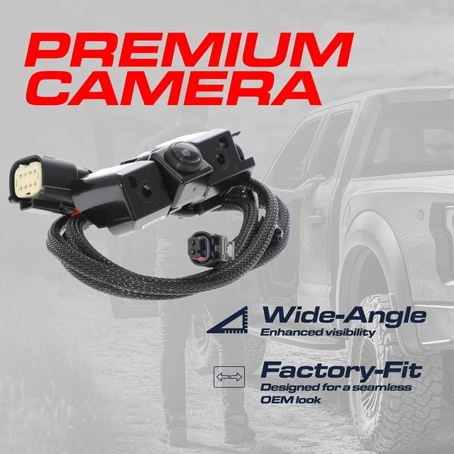Alt view image 3 of 7 - Replacement for Chevrolet Silverado/GMC Sierra 1500, 2500, 3500 W/Remote Tailgate (2016-2019) Backup Camera OE Part # 84062896, 23363727