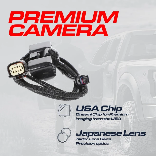 Alt view image 4 of 7 - Replacement for Chevrolet Silverado/GMC Sierra 1500, 2500, 3500 W/Remote Tailgate (2016-2019) Backup Camera OE Part # 84062896, 23363727