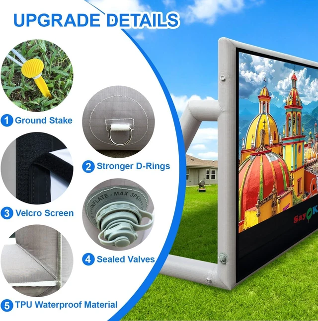 Alt view image 5 of 7 - 10FT(120IN) Inflatable Projector Screen
