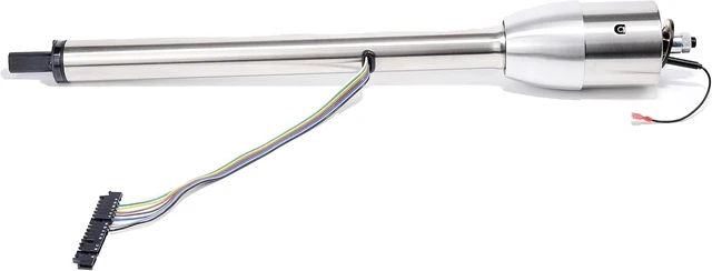 Alt view image 2 of 7 - 28" Polish Tilt Manual Universal Steering Column w/ 9 Hole Wheel Adapter No Key