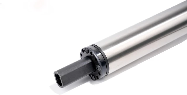 Alt view image 3 of 7 - 28" Polish Tilt Manual Universal Steering Column w/ 9 Hole Wheel Adapter No Key